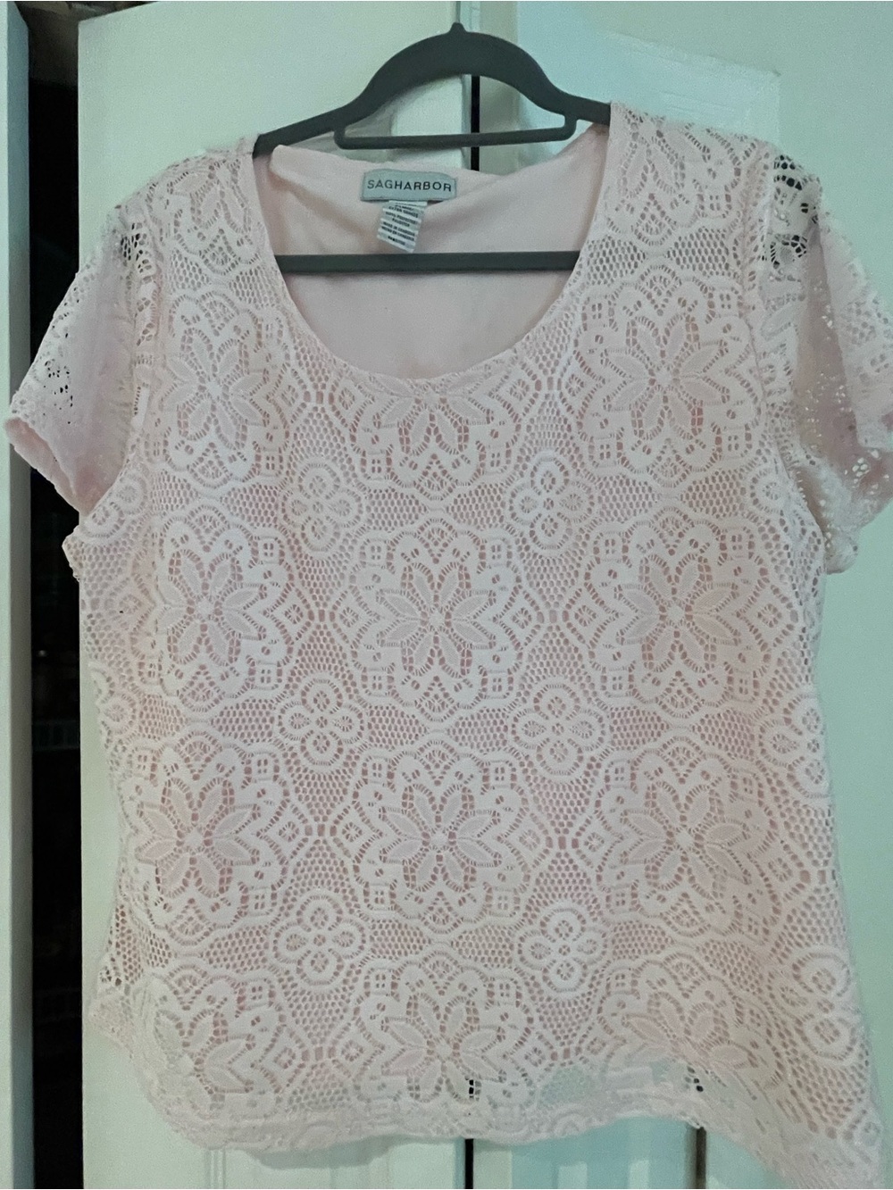 Pink lacy top